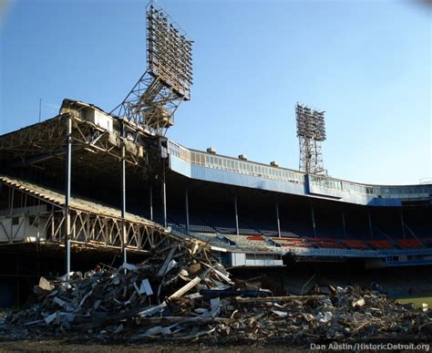 Tiger Stadium Demolition Photos Gallery Historic Detroit