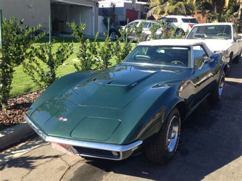 Seller Of Classic Cars 1968 Chevrolet Corvette Greenblack