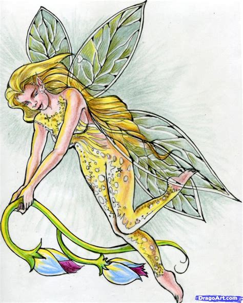 How To Draw Realistic Fairies Draw A Realistic Fairy Step By Step Fairies Fantasy Free