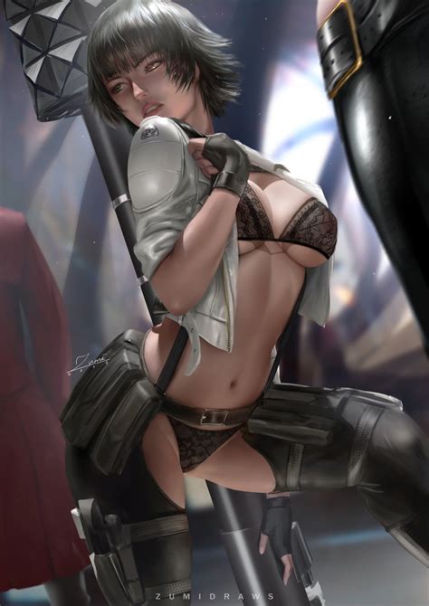 Rule 34 Bra Breast Hold Capcom Cleavage Devil May Cry Devil May Cry 5