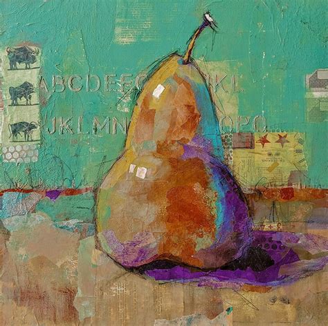 Cynthia Haase Picassos Pear Mixed Media Painting Entry