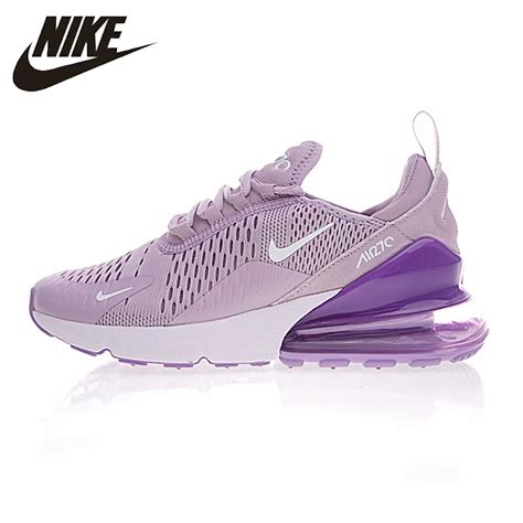 Original Nike Air Max 270 Women S Running Shoes Purple White Shock Absorption Non Slip