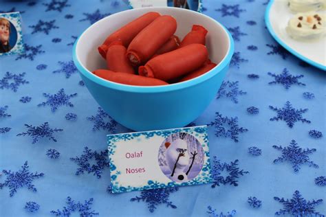 Frozen Themed Olaf Noses Frozen Themed Birthday Party Frozen