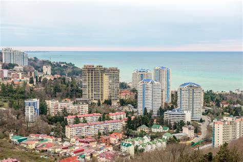 Residential District On Seaside In Sochi Stock Photo Image Of View