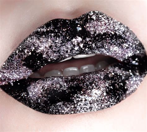 Instagram Theminaficent Lip Art Beauty Lipstick Glitter Lips