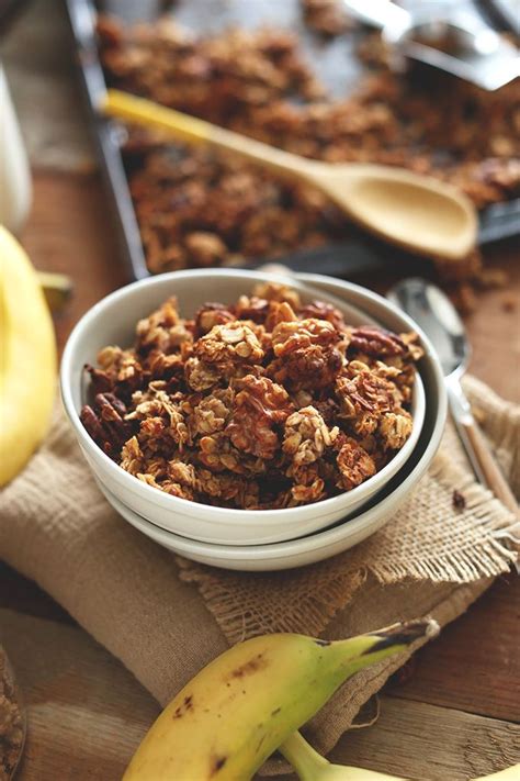 Use all brown sugar in this for banana nut bread, add 3/4 cup of chopped nuts to the banana bread batter; Banana Bread Granola | Minimalist Baker Recipes | Recipe ...