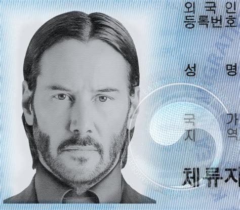 Korea Rezident Card Psd Template — Buy Editable Korea Rezident Card