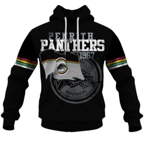 Nrl Penrith Panthers Custom Name Number Retro 1967 Jersey Pullover Hoodie