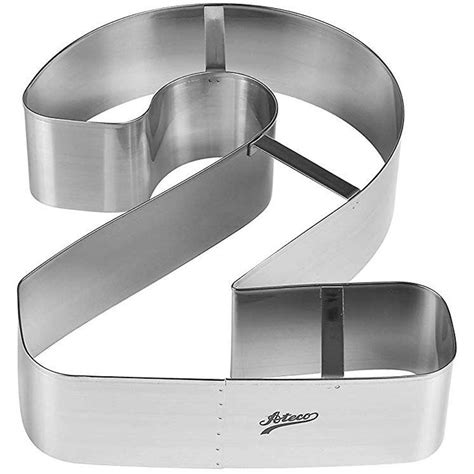 Ateco Number 2 Large Cake Cookie Cutter 7 14 X 11 X 2 18 High Shaped