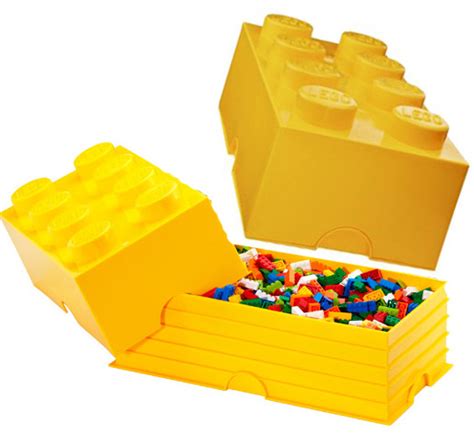 Lego Storage Brick 8 Yellow At Mighty Ape Nz
