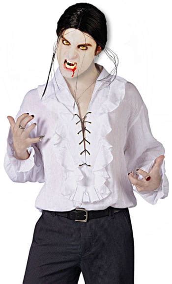 Vampire Shirt White Vampirkostüm Pirate Costume Musketeer Shirt