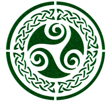 Triskele Celtic Symbol Stencil Etsy