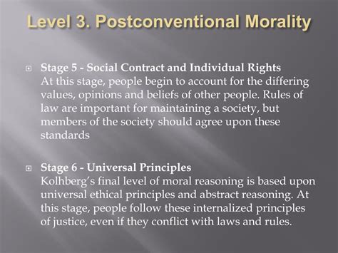 Conventional Morality Conventional Morality Definition And Stages