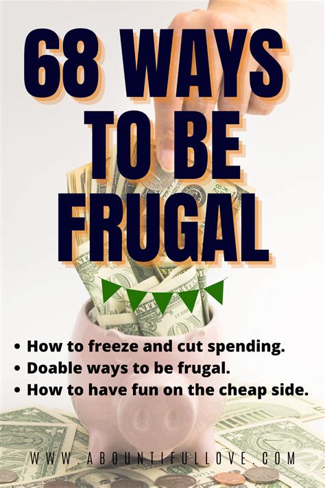 68 Ways To Be Frugal A Bountiful Love