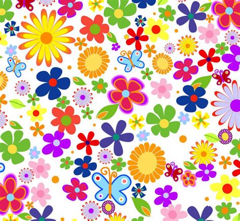 Spring Flowers Background Vector Graphic Free Vector Graphics Clip
