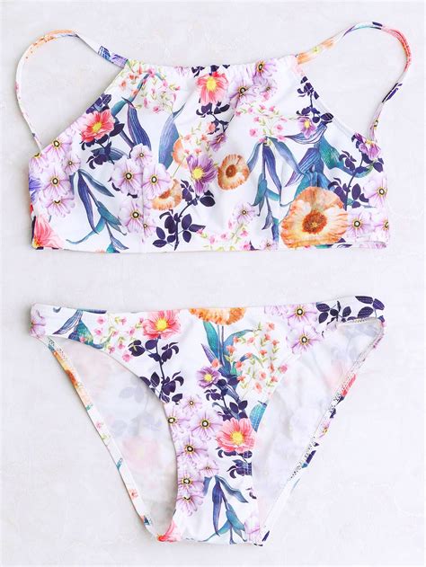 floral print sexy bikini set
