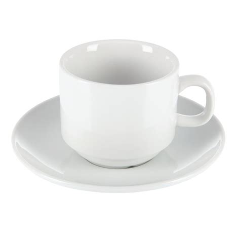 olympia whiteware stacking saucers pack of 12 cb468 buy online at nisbets