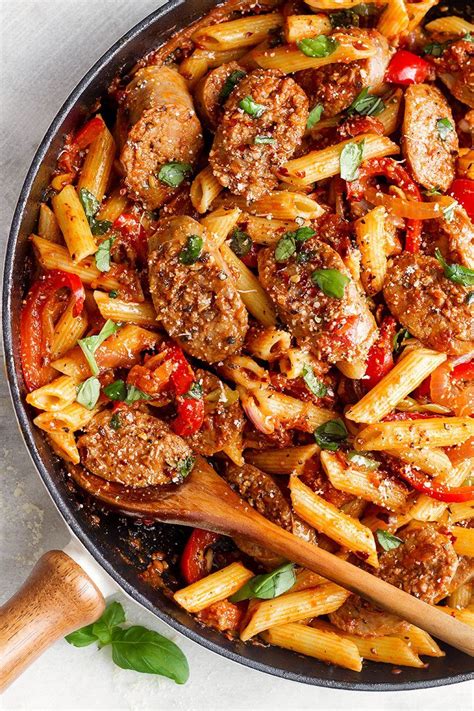 Find sausage dinner recipes and dinner ideas from jimmy dean®. 20-Minute Sausage Pasta Skillet | Sausage pasta recipes ...
