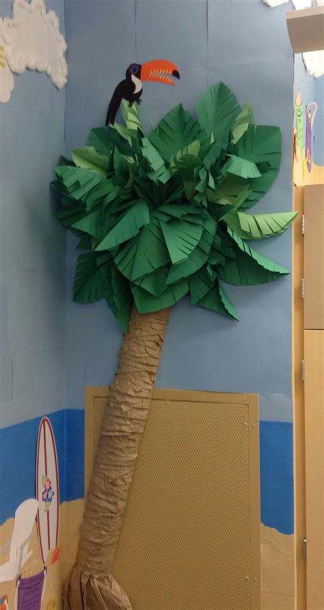 Paper Palm Tree For The School Bulletin Board Tropical Jungle