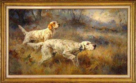 English Setters On Point Dog Paintings Hunting Art Art Prints