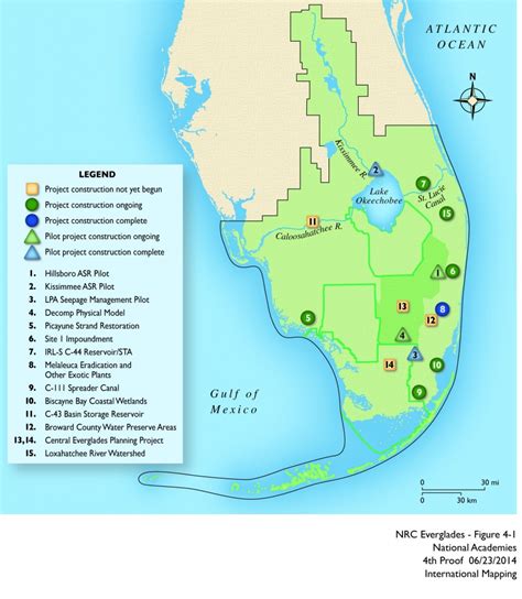 Map Of Florida Showing The Everglades Printable Maps