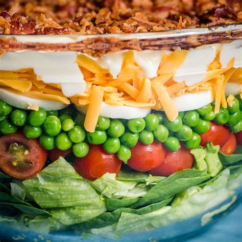 Seven Layer Salad Recipe Tastes Of Lizzy T