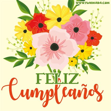 Tarjeta De Cumpleaños Feliz Ramo De Flores Video