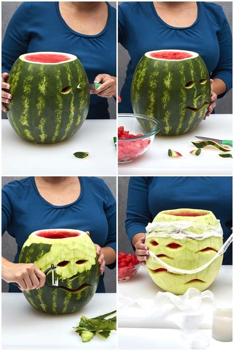 Halloween Melons Carving Tricks And Treats To Make With The Flesh
