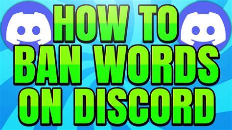 How To Ban Words On Discord