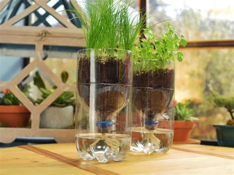 How To Make An Indoor Self Watering Herb Garden The
