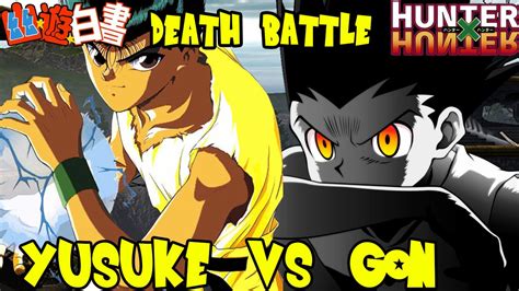 Gon Vs Yusuke Anime Death Battle Hunter X Hunter Vs Yuyu Hakusho