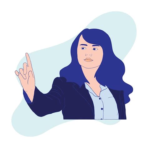 Personaje De Mujer De Negocios 02 Vector Premium