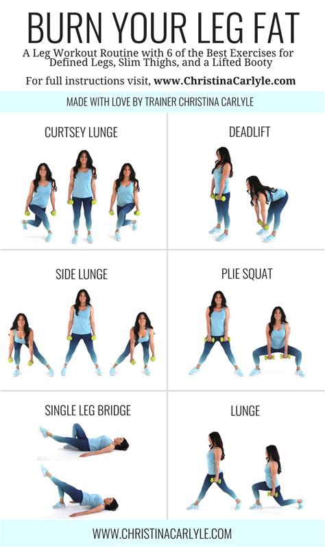 Leg Exercises For Women To Lose Weight Exercise Poster