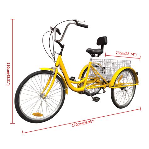 The wide selection of bikes available. Ridgeyard 24" 7 Speed 3 Wheel Adult Cycling Pedal Tricycle ...