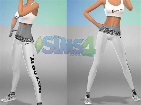 Sims4 Orlanes Jogging Nike Sims 4 Sims Swimming Outfit