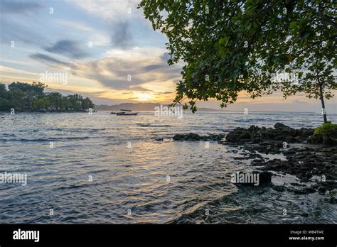 Sunset At Puerto Viejo Beach Costa Rica Stock Photo Alamy