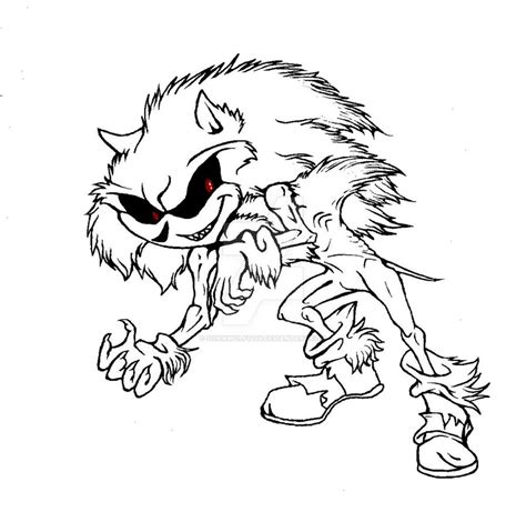 Sonic Exe Printable Coloring Pages