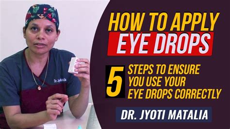 The Correct Way To Instill Eye Drops And Apply Eye Ointments Dr