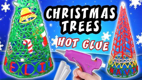 Diy Christmas Trees With Hot Glue Christmas Craft Decoration Ideas