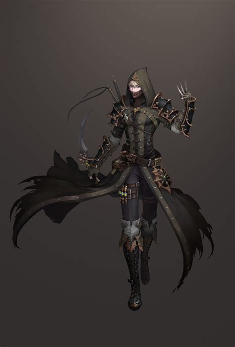 Artstation Assassin Jh Pear Character Art Character Design Male Dark Fantasy Art