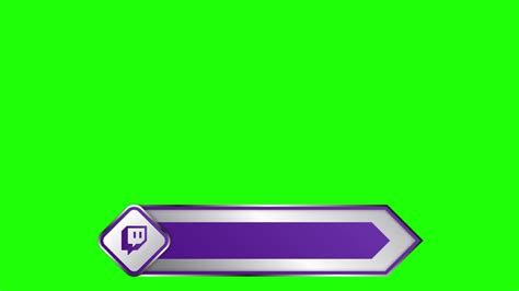 Twitch Social Media Lower Third Green Screen 16552348 Stock Video At Vecteezy
