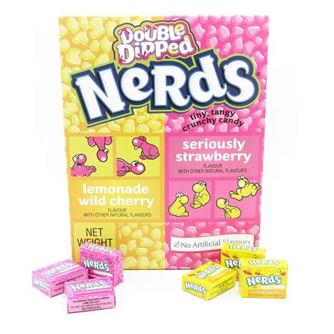 Giant Nerds Candy Lemonade And Strawberry Box 250g Poppin Candy