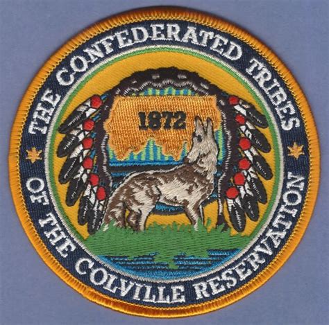Colville Reservation Confederated Tribes Washington Tribal Seal Patch