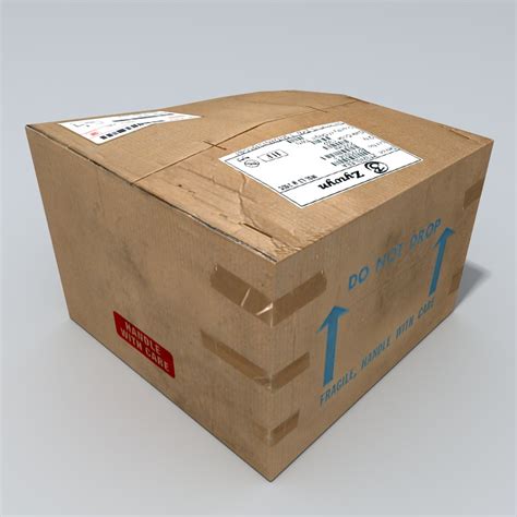 3d Model Cardboard Box