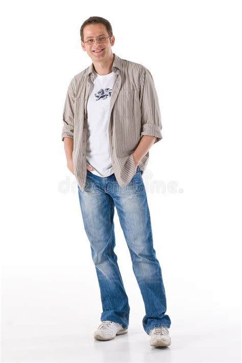 Relaxed Man Man Standing In Relaxed Pose And Casual Clothing SPONSORED Man Standing