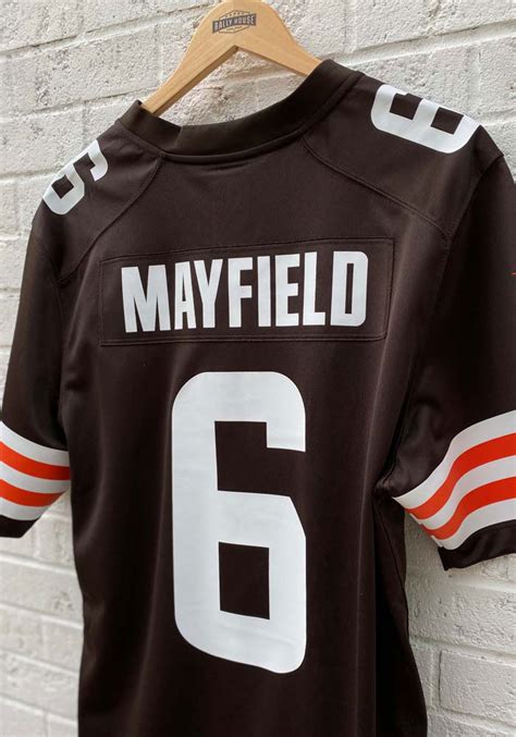 baker mayfield cleveland browns home game jersey brown
