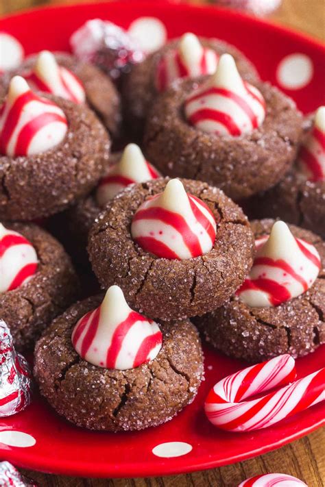 Classic Chocolate Peppermint Kiss Cookies Fun Cookie Recipes
