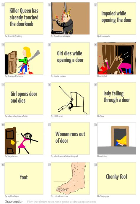 Killer Queen Has Already Touched The Doorknob Drawception