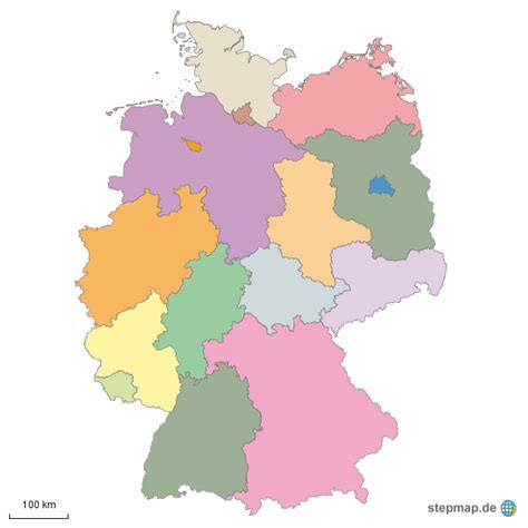 Deutschlandkarte Mit Bundesl Ndern Ohne Beschriftung My Blog