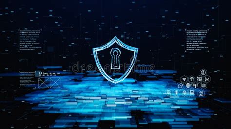 Shield Icon Of Cyber Security Digital Data Network Protection Network